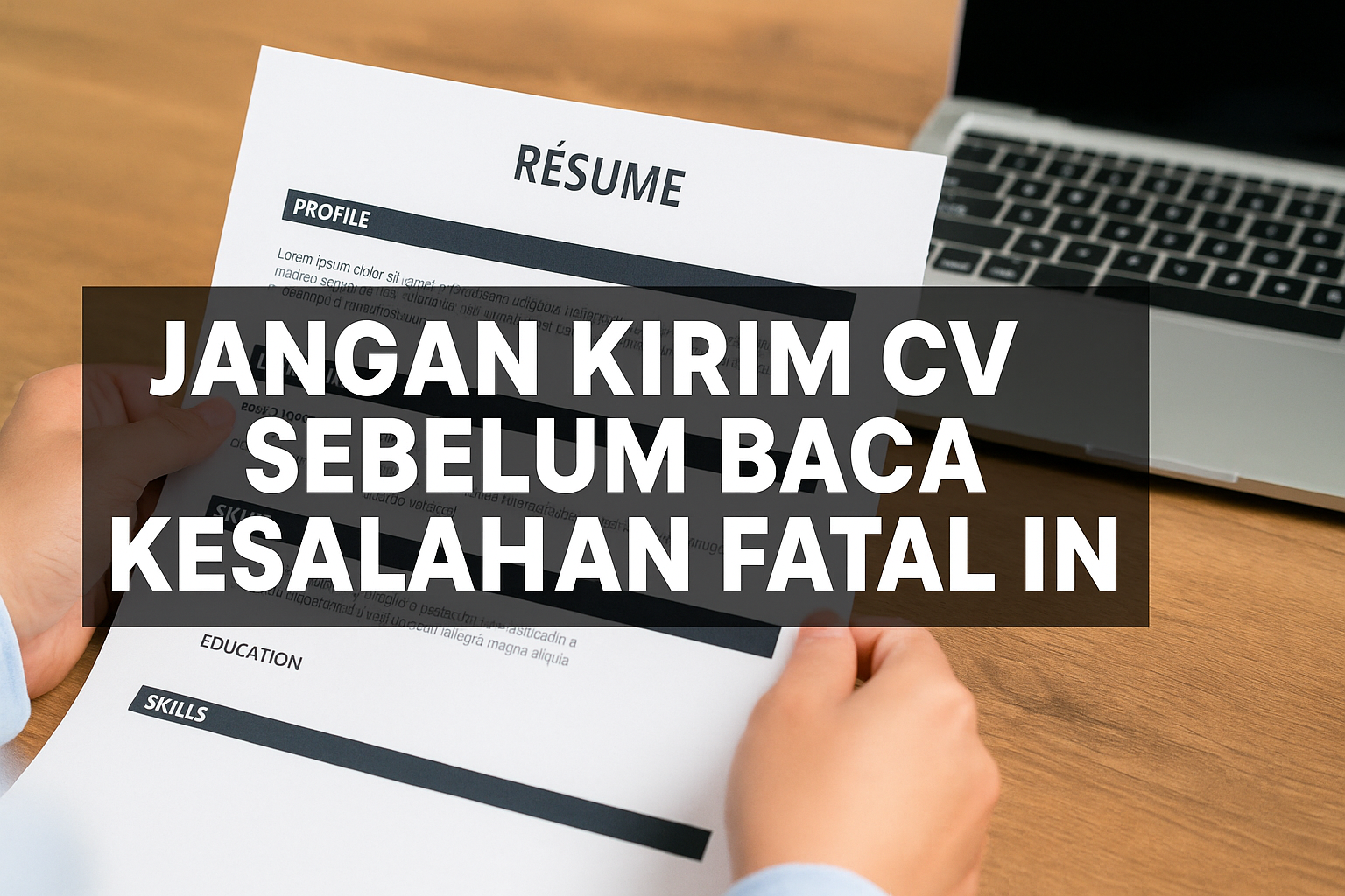 Kesalahan membuat CV