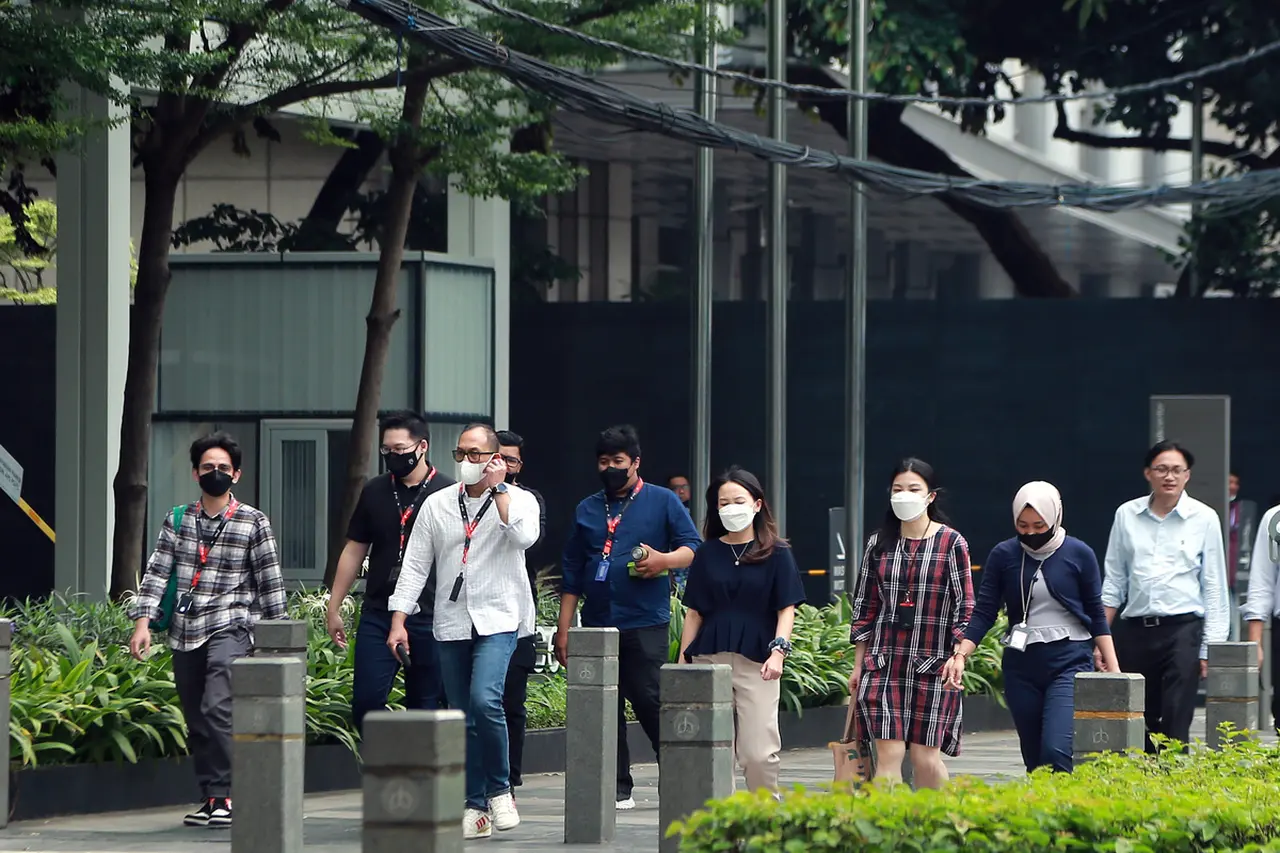 Pekerja di Jakarta