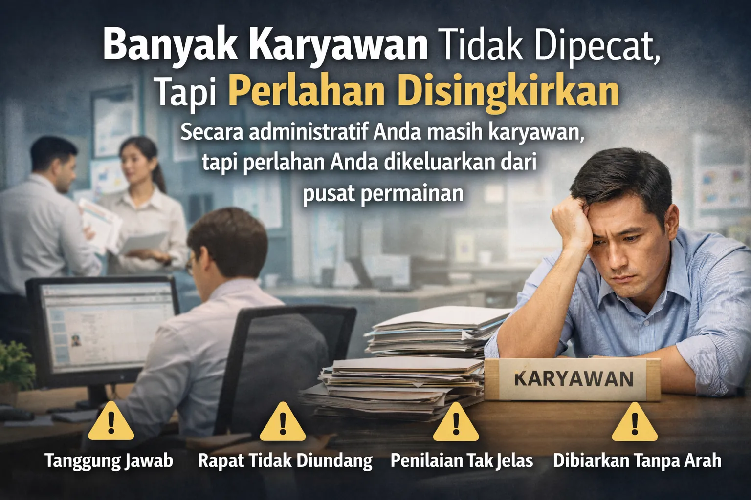 Banyak karyawan Tidak dipecat tapi disingkirkan
