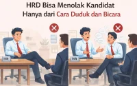 Cara duduk yang salah saat wawancara Cara duduk yang salah saat wawancara