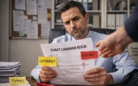 Surat lamaran masih dibaca