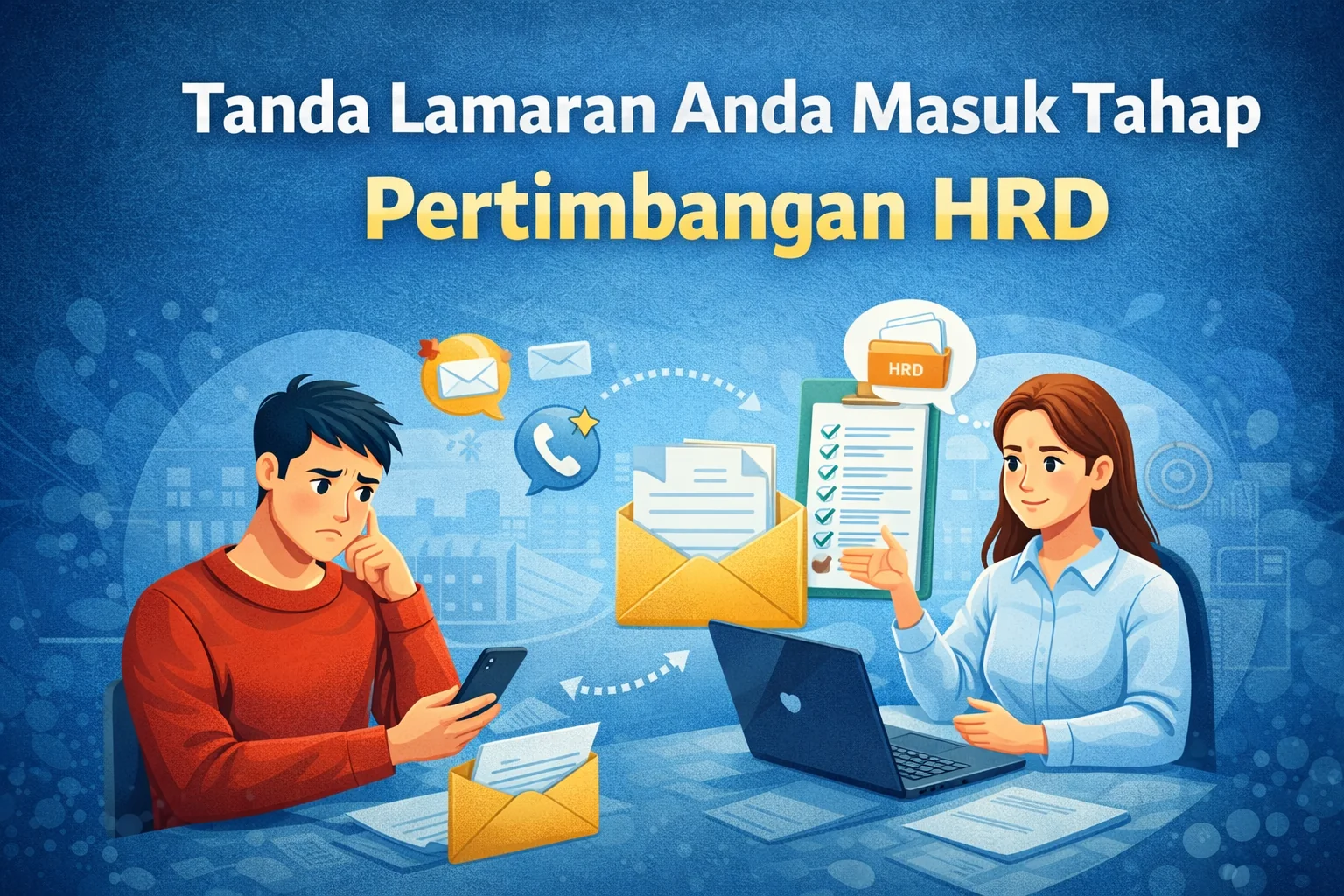 Tanda lamaran dipertimbangkan HRD
