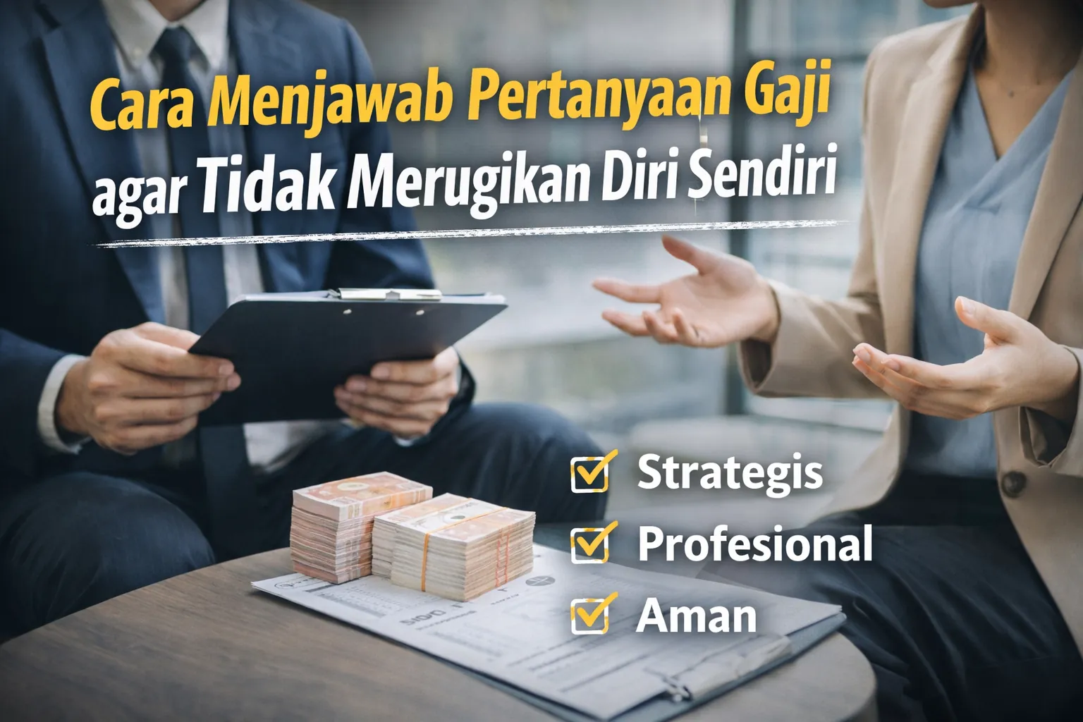 Cara menjawab pertanyaan gaji