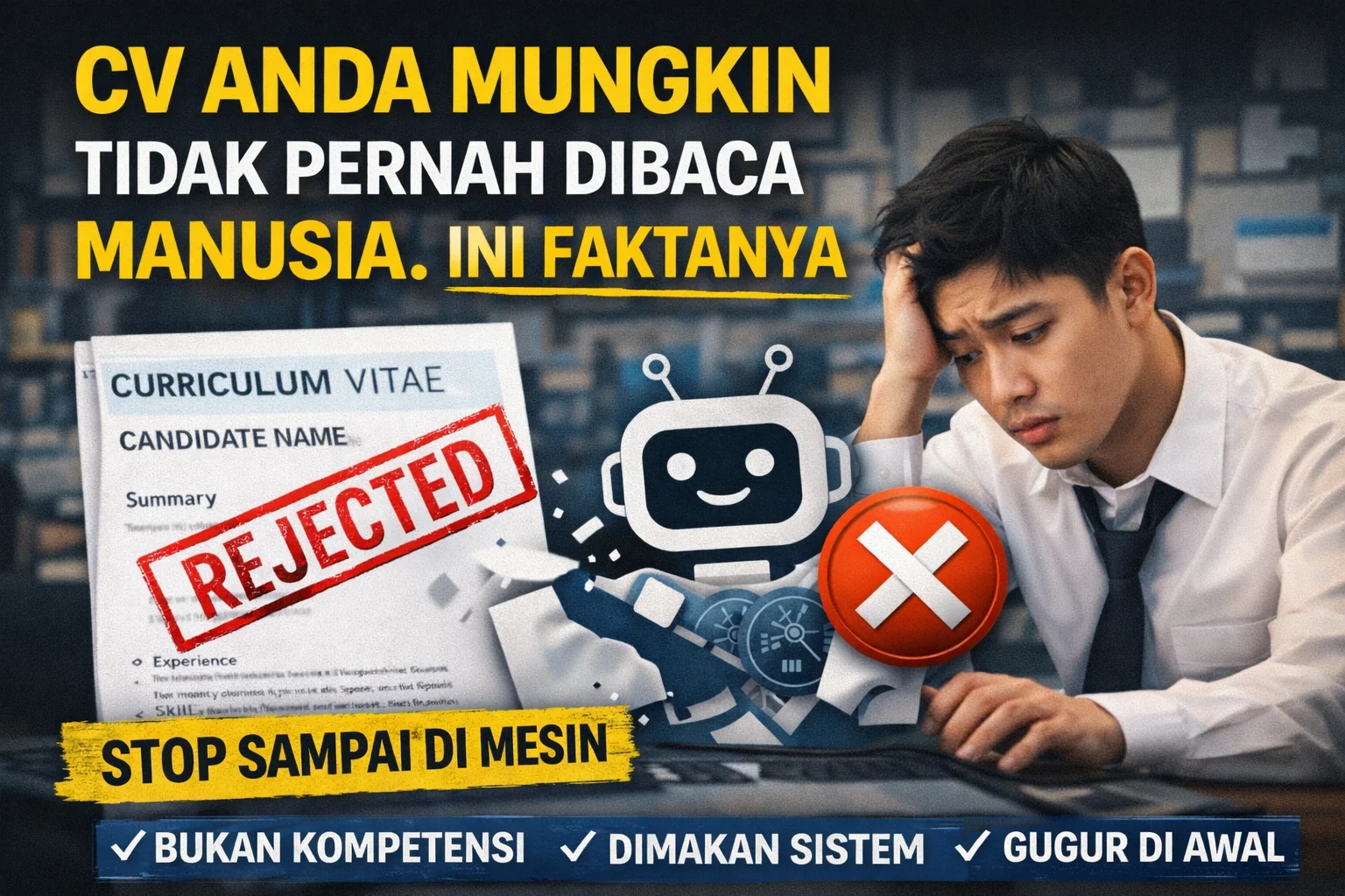 cv tidak dibaca manusia