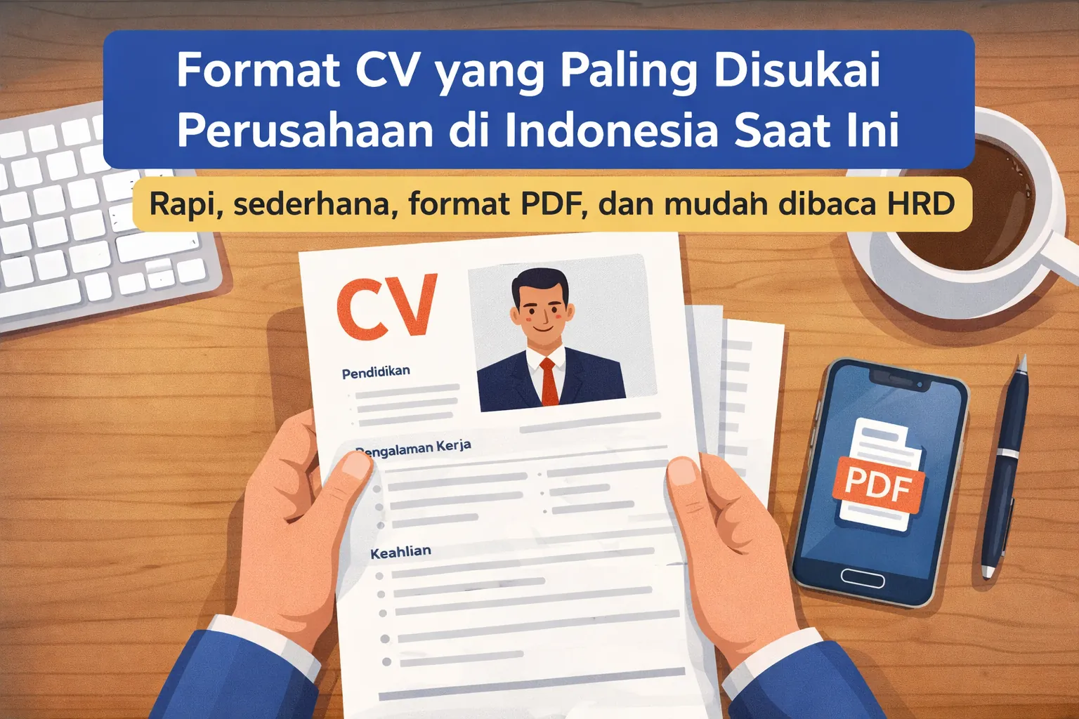 format CV disukai perusahaan Indonesia