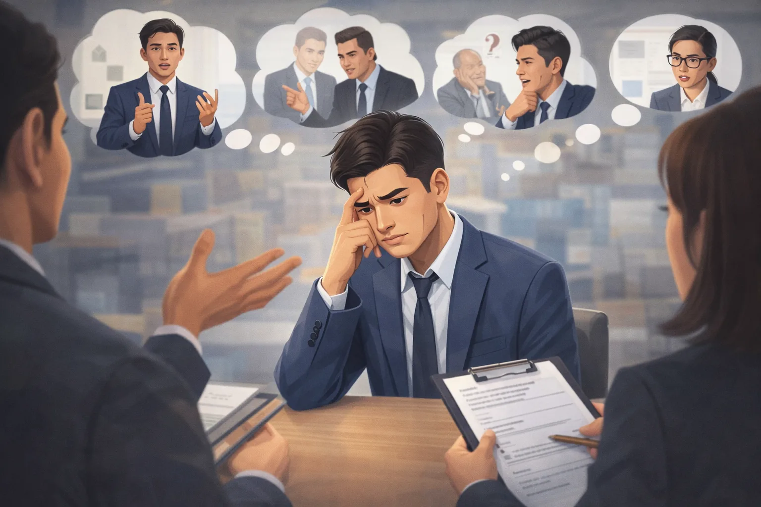 pertanyaan interview menjatuhkan pelamar